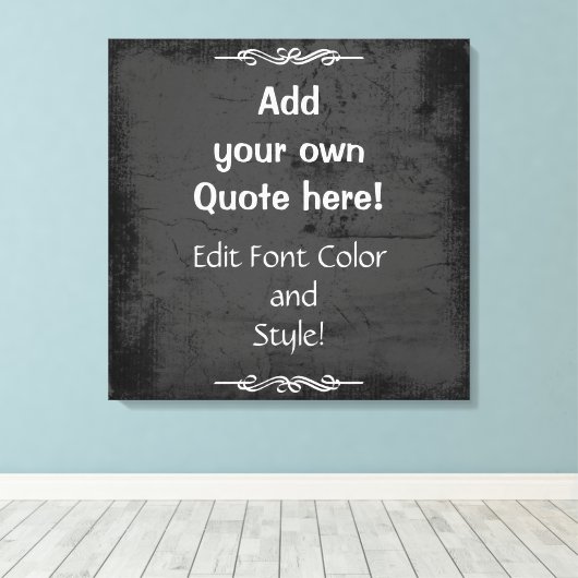 Voeg uw eigen prijsopgave toe! canvas afdruk (Insitu (Houten vloer))