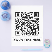 Voeg uw eigen QR-code tekst Scan menu link toe (Enkel)