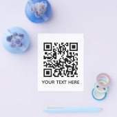Voeg uw eigen QR-code tekst toe Scan menulink Flyer (Enkel)