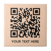 Voeg uw eigen QR-code toe Scannen Minimale Eenvoud Tegeltje (Voorkant)