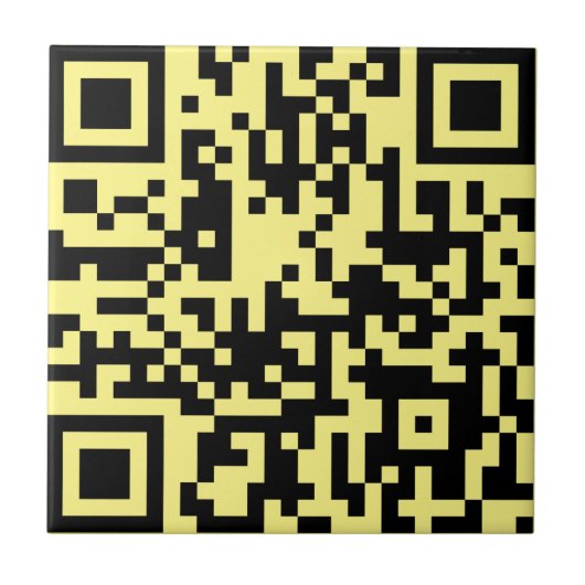 Voeg uw eigen QR-code toe Scannen Minimale Eenvoud Tegeltje (Voorkant)