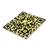 Voeg uw eigen QR-code toe Scannen Minimale Eenvoud Tegeltje (Zijkant)