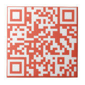 Voeg uw eigen QR-code toe Scannen Minimale Eenvoud Tegeltje (Voorkant)