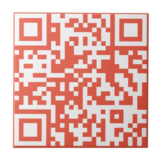 Voeg uw eigen QR-code toe Scannen Minimale Eenvoud Tegeltje (Voorkant)