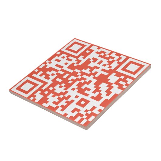 Voeg uw eigen QR-code toe Scannen Minimale Eenvoud Tegeltje (Zijkant)