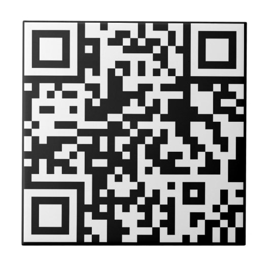 Voeg uw eigen QR-code toe Scannen Minimale Eenvoud Tegeltje (Voorkant)