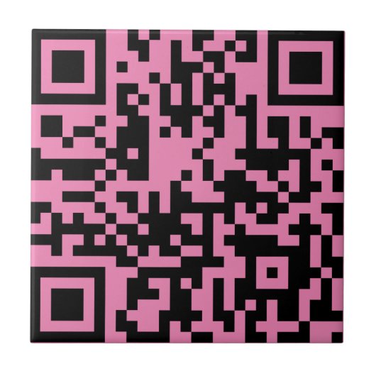 Voeg uw eigen QR-code toe Scannen Minimale Eenvoud Tegeltje (Voorkant)