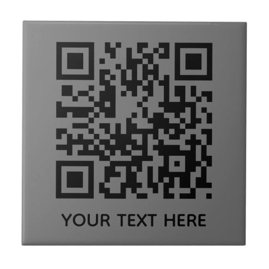 Voeg uw eigen QR-code toe Scannen Minimale Eenvoud Tegeltje (Voorkant)