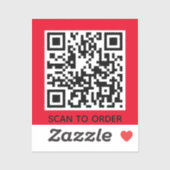 Voeg uw eigen QR-codescan toe om minimale eenvoudi Sticker (Vel)