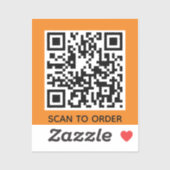 Voeg uw eigen QR-codescan toe om minimale eenvoudi Sticker (Vel)