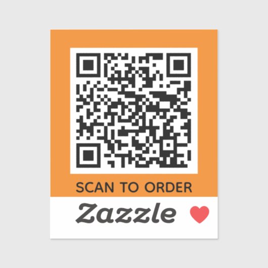 Voeg uw eigen QR-codescan toe om minimale eenvoudi Sticker (Vel)