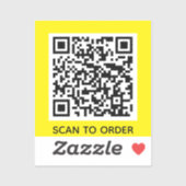 Voeg uw eigen QR-codescan toe om minimale eenvoudi Sticker (Vel)