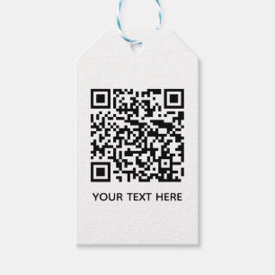 Voeg uw eigen QR-codetekst toe Scannen Minimaal Ee Cadeaulabel