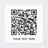 Voeg uw eigen QR-codetekst toe Scannen Minimaal Ee Labels (Design 2)