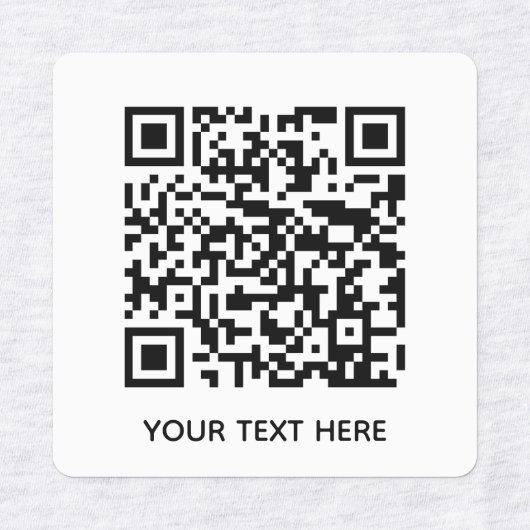 Voeg uw eigen QR-codetekst toe Scannen Minimaal Ee Labels (Design 1)