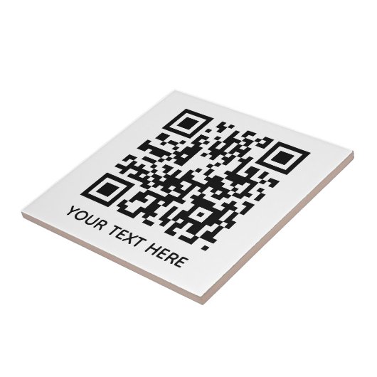 Voeg uw eigen QR-codetekst toe Scannen Minimaal Ee Tegeltje (Zijkant)