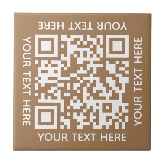 Voeg uw eigen QR-codetekst toe Scannen Minimaal Ee Tegeltje (Voorkant)
