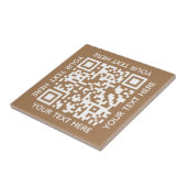 Voeg uw eigen QR-codetekst toe Scannen Minimaal Ee Tegeltje (Zijkant)