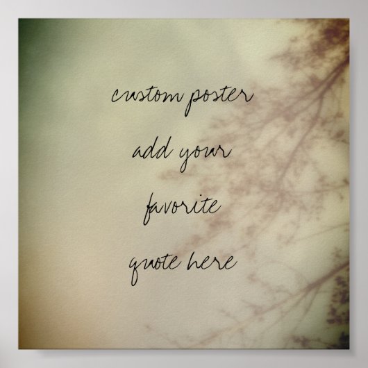 voeg uw eigen quote poster natuur toe (Voorkant)