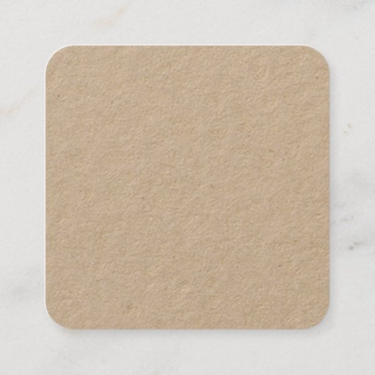 Voeg uw eigen ronde QR Code Scan Minimal Simple to Vierkante Visitekaartje (Achterkant)