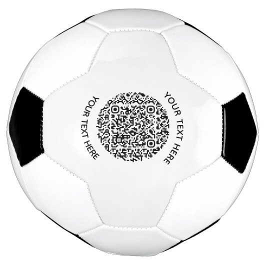Voeg uw eigen ronde QR-codetekst Scannen minimaal  Voetbal (Gedraaid)