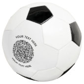 Voeg uw eigen ronde QR-codetekst Scannen minimaal  Voetbal (Drie kwart)