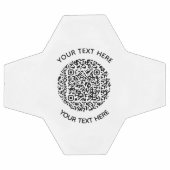 Voeg uw eigen ronde QR-codetekst Scannen minimaal  Voetbal (Enkel)