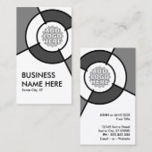 voeg uw eigen sjabloon van het doel van de logo to visitekaartje (Voorkant / Achterkant)