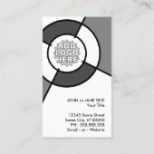 voeg uw eigen sjabloon van het doel van de logo to visitekaartje (Achterkant)