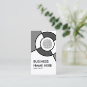 voeg uw eigen sjabloon van het doel van de logo to visitekaartje (Staand voorkant)