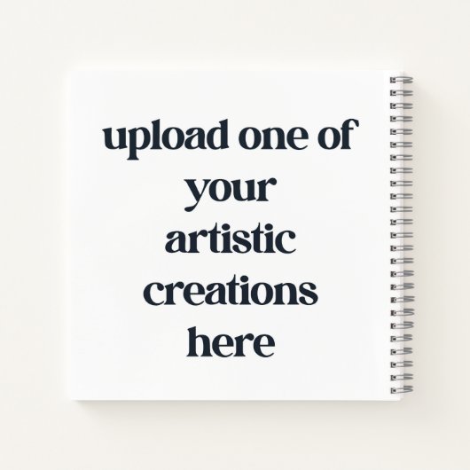 Voeg uw eigen tekeningen kunstwerk kunstenaar sche notitieboek (Achterkant)