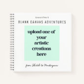 Voeg uw eigen tekeningen kunstwerk kunstenaar sche notitieboek (Voorkant)