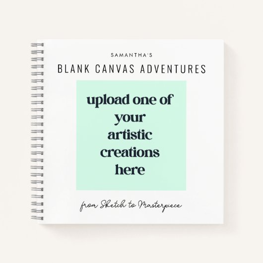 Voeg uw eigen tekeningen kunstwerk kunstenaar sche notitieboek (Voorkant)