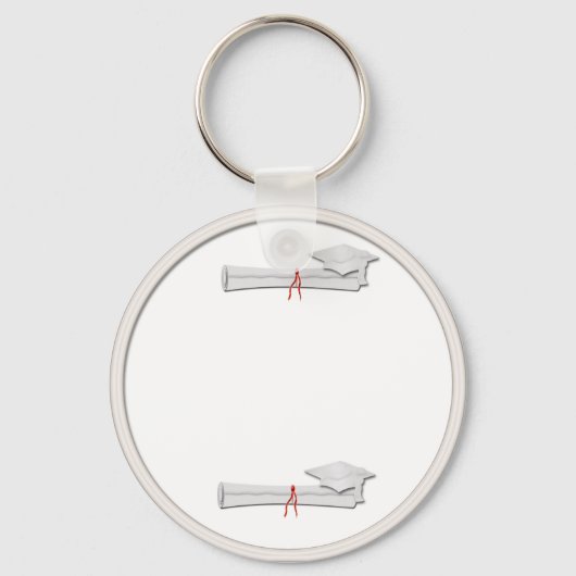 Voeg Uw Eigen Tekst 2009 Witte Sleutelhanger toe (Voorkant)