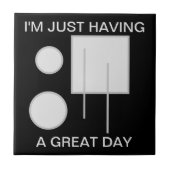 Voeg uw eigen tekst geometrisch toe tegeltje (Voorkant)