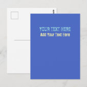 Voeg uw eigen tekst slogan Minimalist Modern Plain Briefkaart (Voorkant / Achterkant)