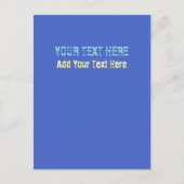 Voeg uw eigen tekst slogan Minimalist Modern Plain Briefkaart (Voorkant)