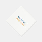 Voeg uw eigen tekst slogan Minimalist Modern Plain Servet (Hoek)