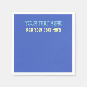 Voeg uw eigen tekst slogan Minimalist Modern Plain Servet