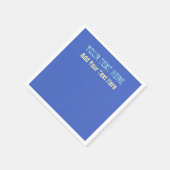 Voeg uw eigen tekst slogan Minimalist Modern Plain Servet (Hoek)