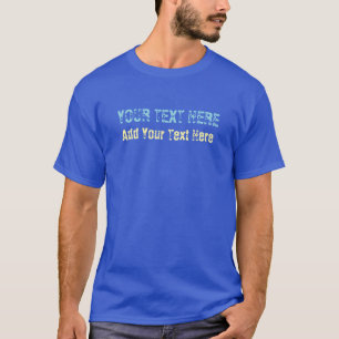 Voeg uw eigen tekst slogan Minimalist Modern Plain T-shirt
