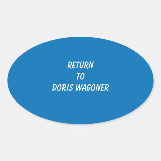 VOEG UW EIGEN TEKST-STICKER CLASSIC ROND STICKER T (Voorkant)