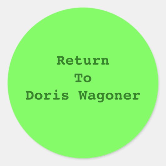 VOEG UW EIGEN TEKST-STICKER TOE RONDE STICKER (Voorkant)