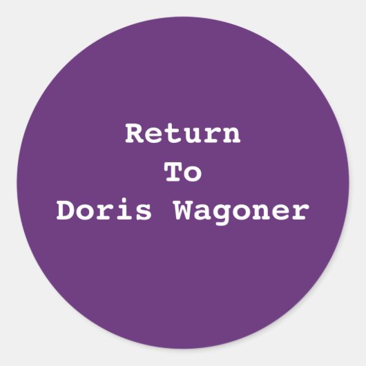 VOEG UW EIGEN TEKST-STICKER TOE RONDE STICKER (Voorkant)