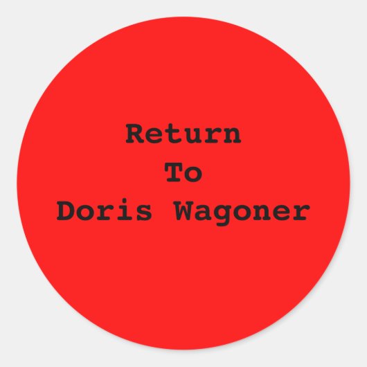 VOEG UW EIGEN TEKST-STICKER TOE RONDE STICKER (Voorkant)