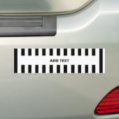 Voeg uw eigen tekst toe aan de referentie-Bumperst Bumpersticker (Op auto)