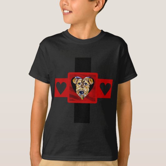 "Voeg Uw Eigen Tekst Toe - Airedale T-shirt (Voorkant)