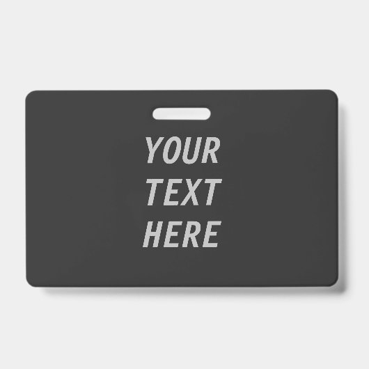 Voeg uw eigen tekst toe badge (Voorzijde)