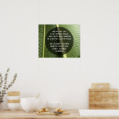 Voeg uw eigen tekst toe Bananenbladeren Close-up f Poster (Keuken)