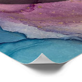 Voeg uw eigen tekst toe Kleurrijke Abstracte Alcoh Poster (Hoek)